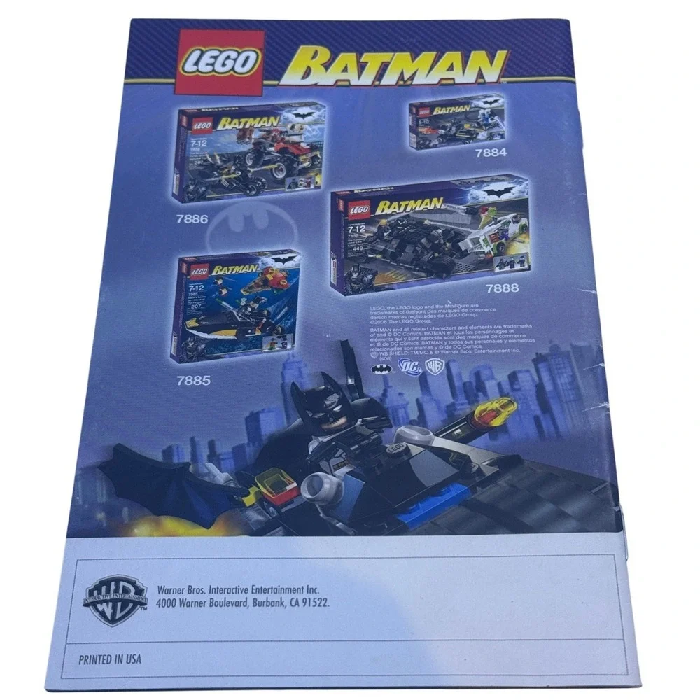 LEGO Batman The Videogame Nintendo Wii Instruction Booklet Manual 2008